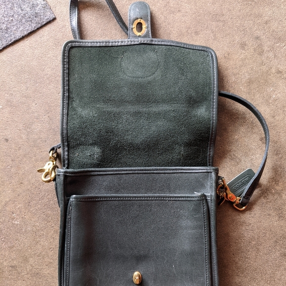 Vintage Coach Station Bag №5130 in Bottle Green - Picture 3 of 4